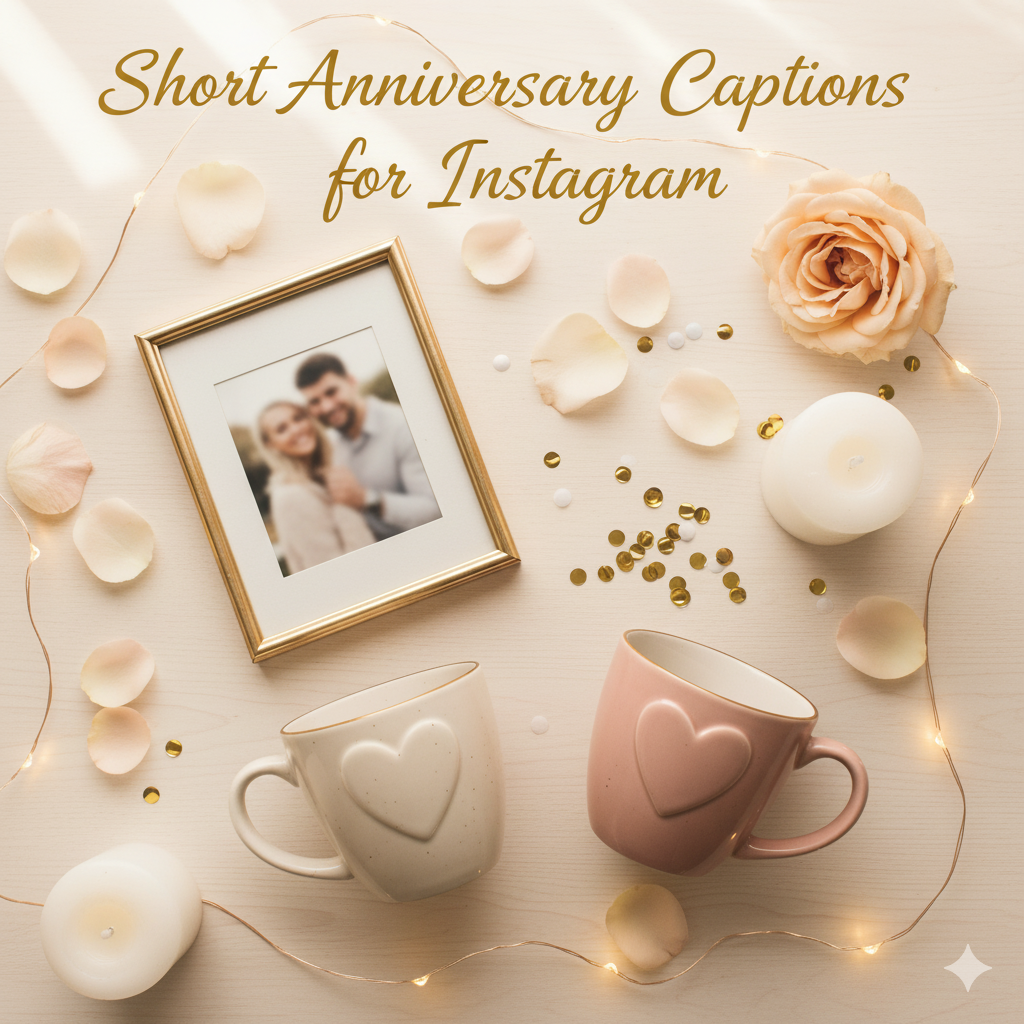 Short Anniversary Captions for Instagram