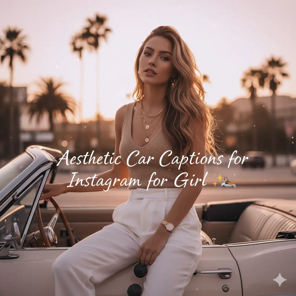 Aesthetic Car Captions for Instagram for Girl