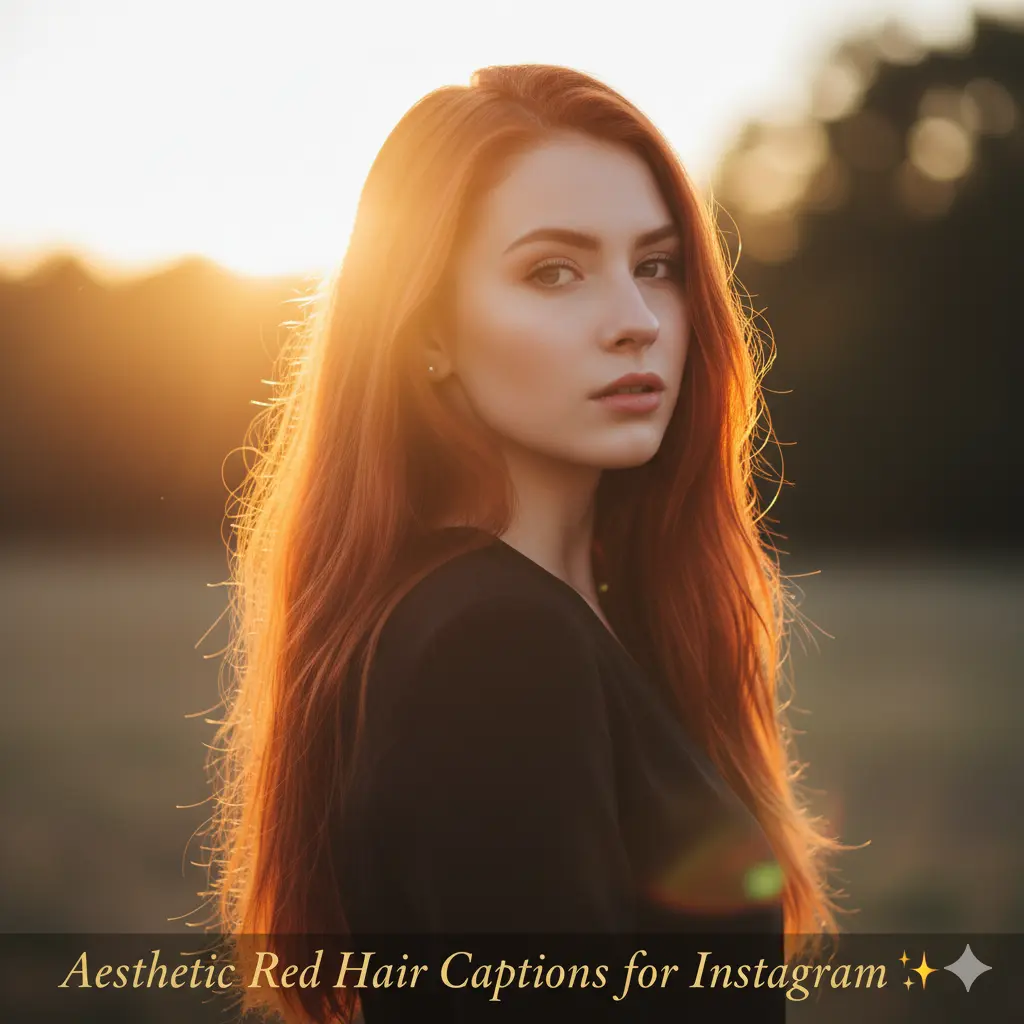 Aesthetic Red Hair Captions for Instagram