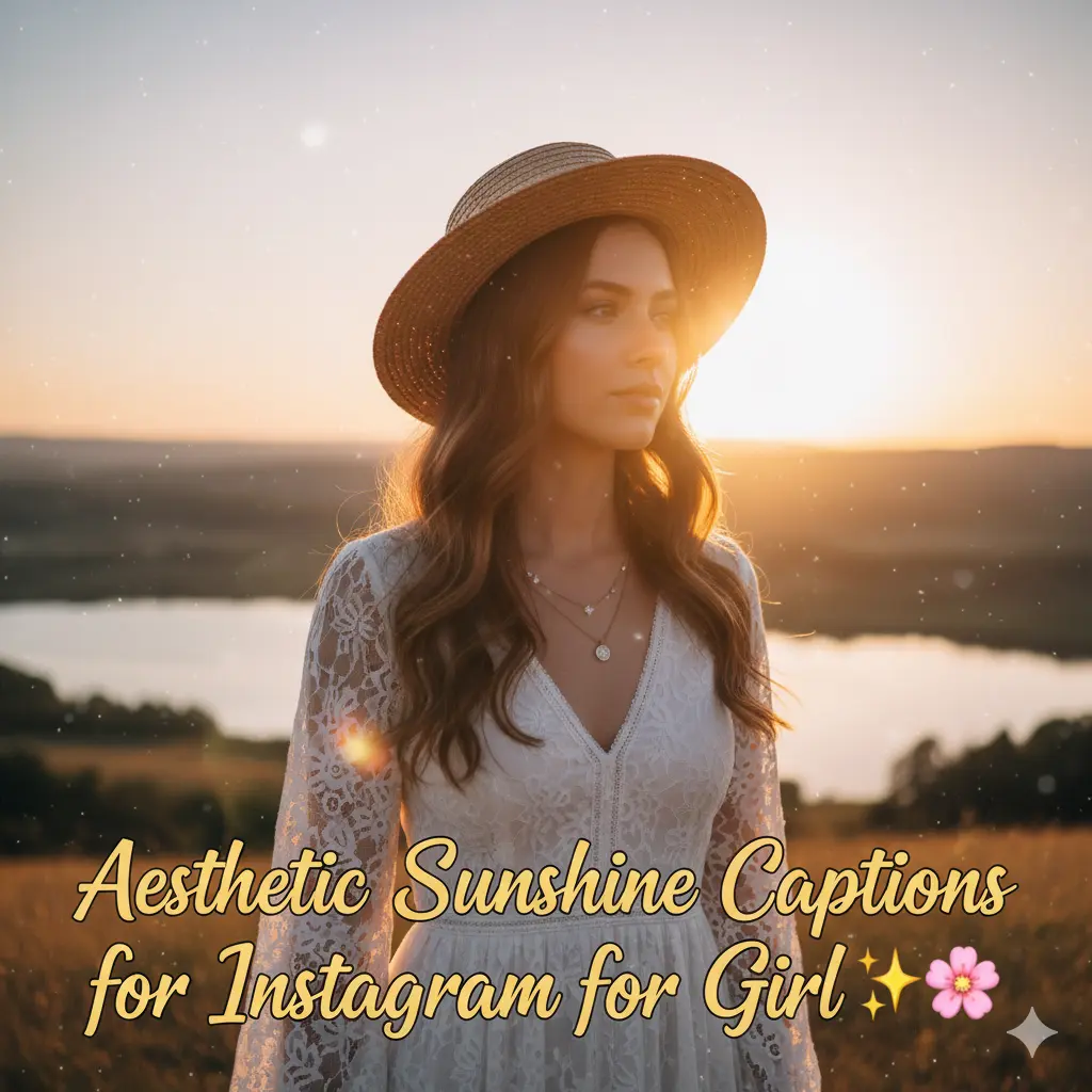 Aesthetic Sunshine Captions for Instagram for Girl