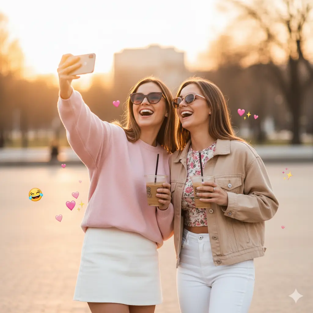 Best Friend Girlish Captions for Instagram