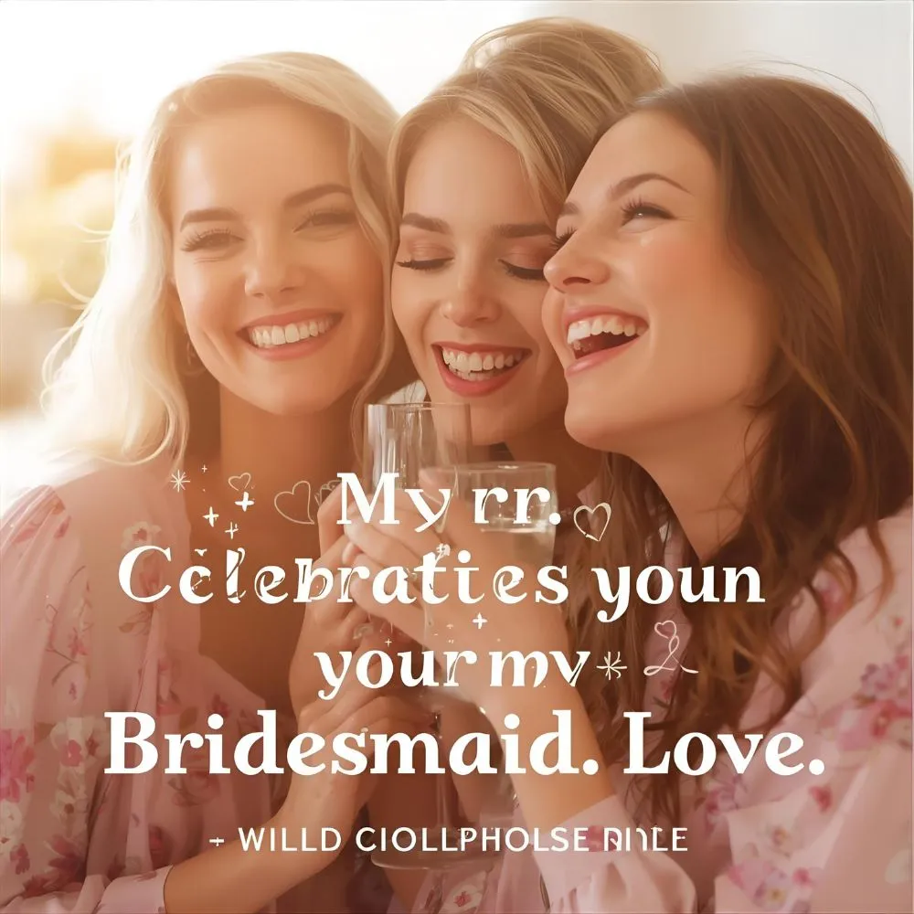 Bridesmaid Love Bridal Shower Captions for Instagram