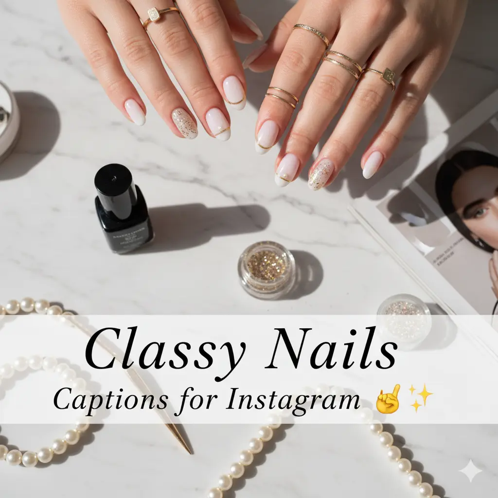Classy Nails Captions for Instagram