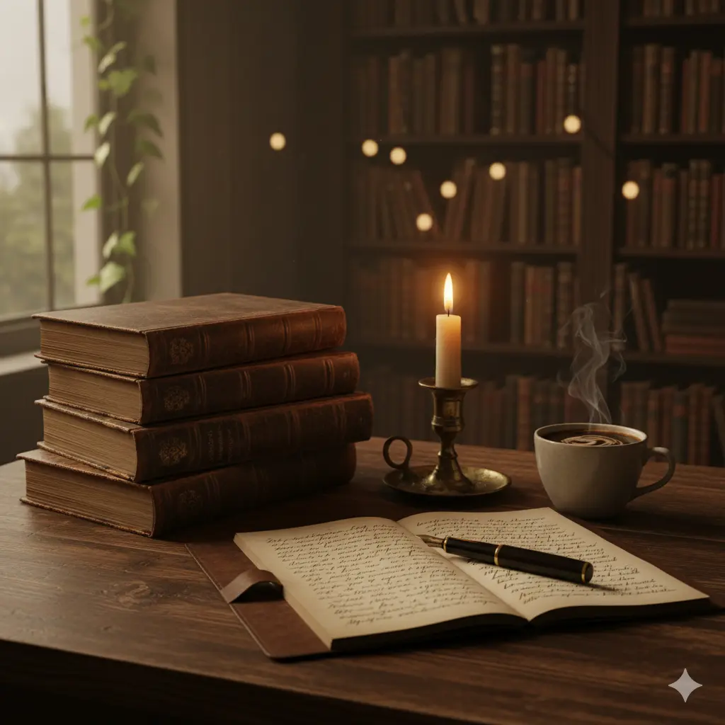 Dark Academia Book Captions