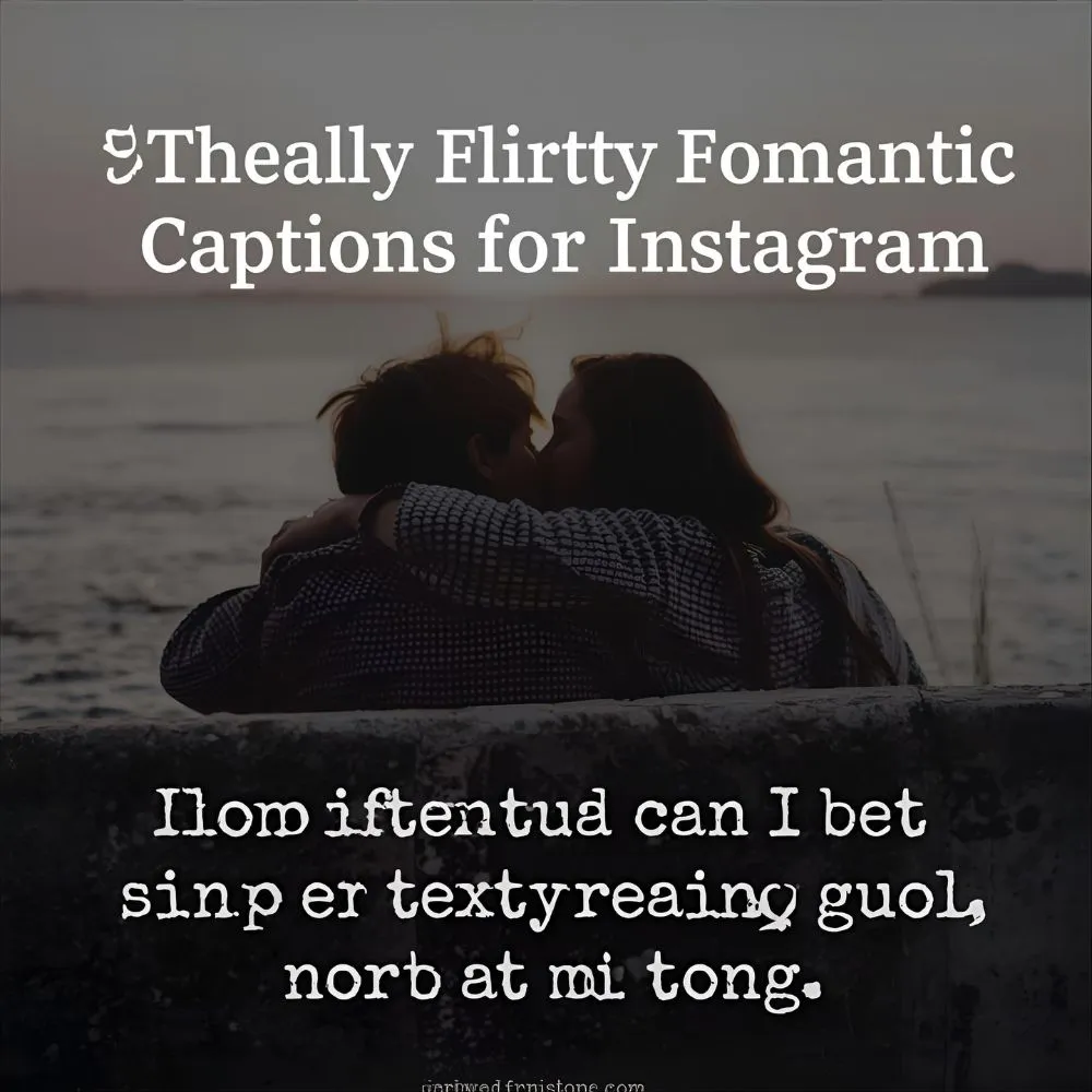 Flirty Romantic Captions for Instagram
