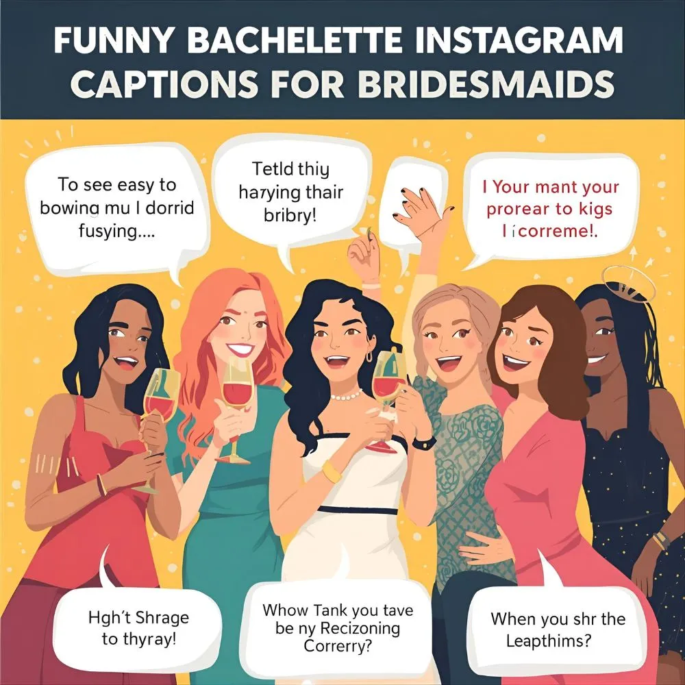 Funny Bachelorette Instagram Captions for Bridesmaids