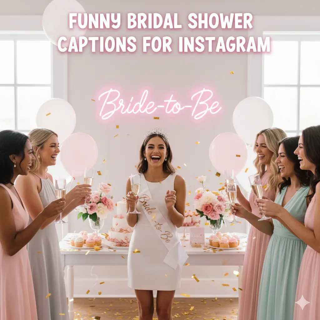 Funny Bridal Shower Captions for Instagram