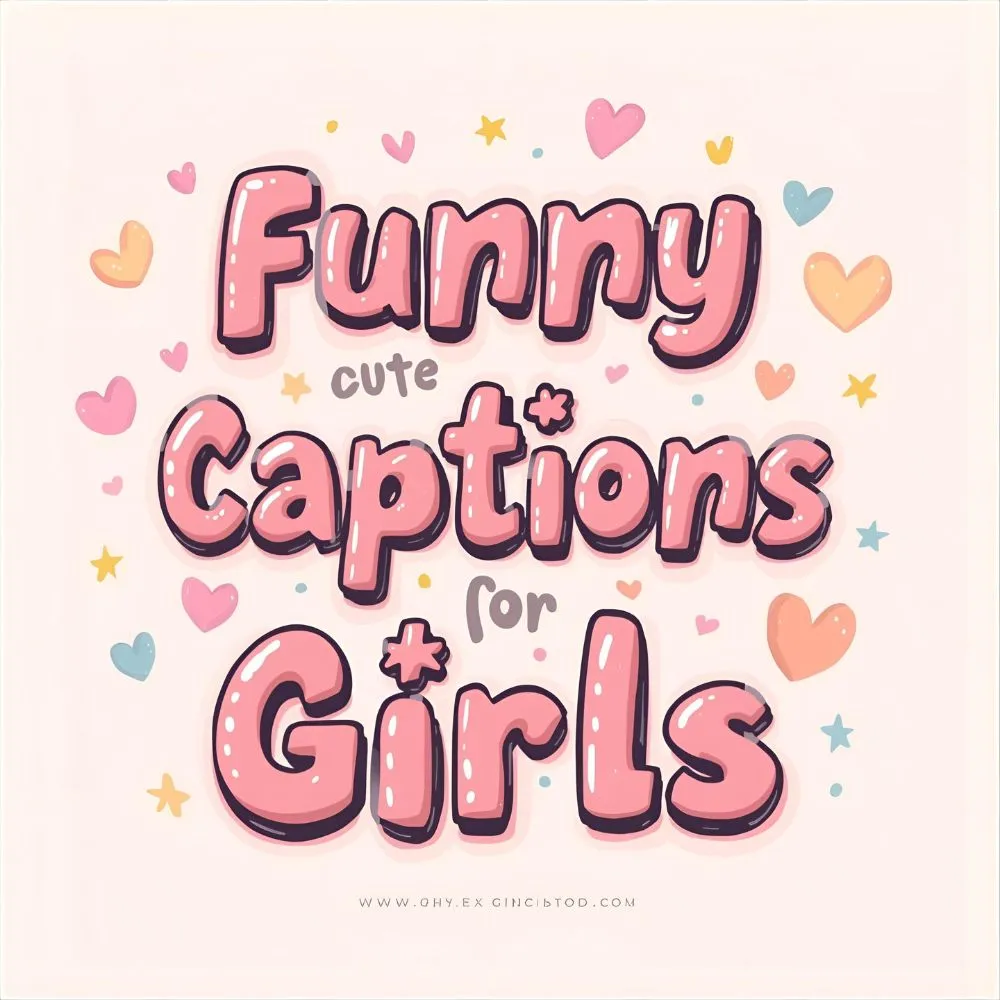 Funny Cute Captions for Instagram for Girls