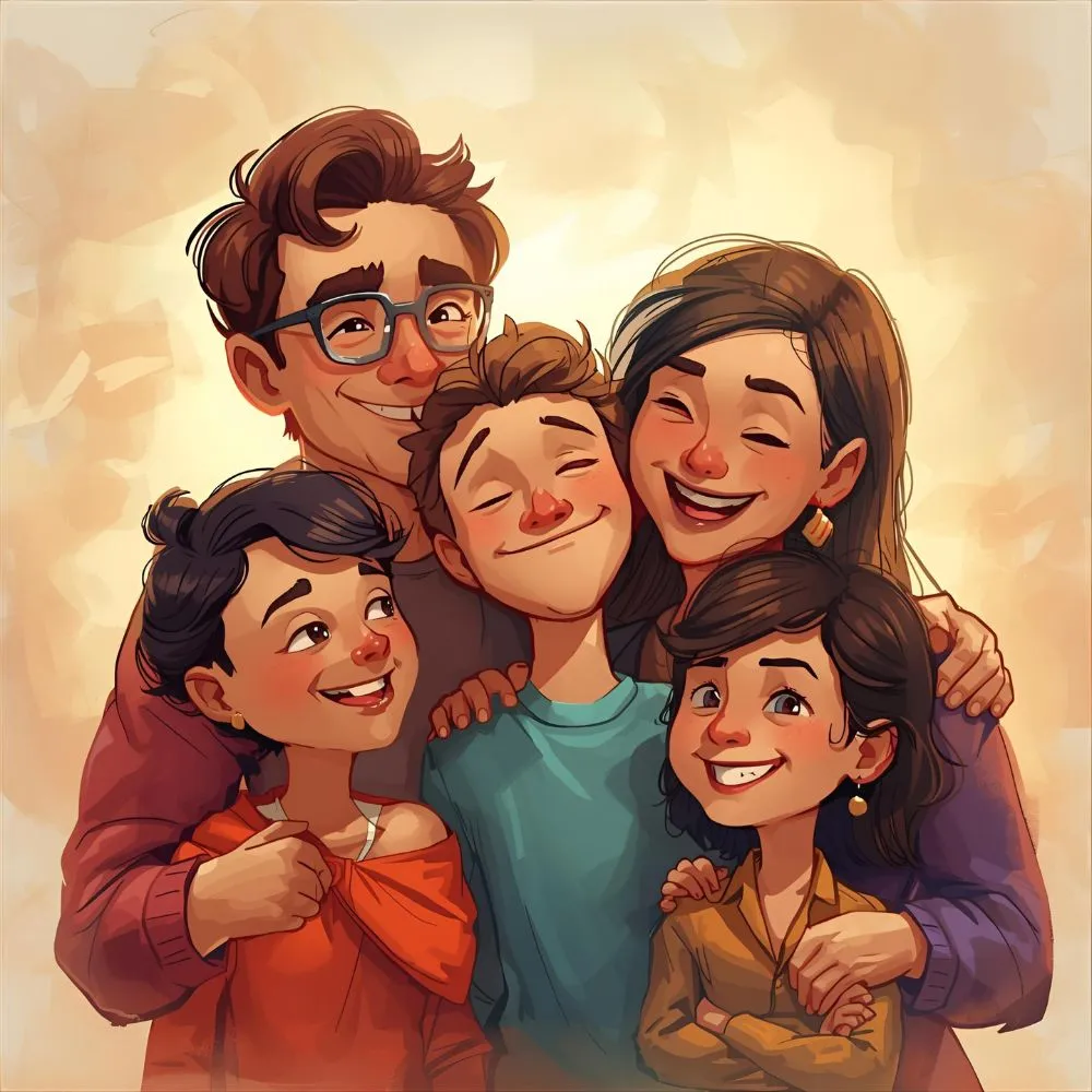 Funny Grateful for Family Captions