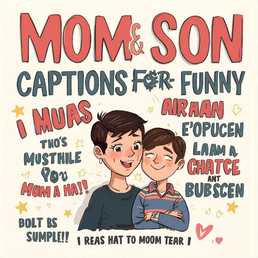 Funny Mom and Son Captions for Instagram