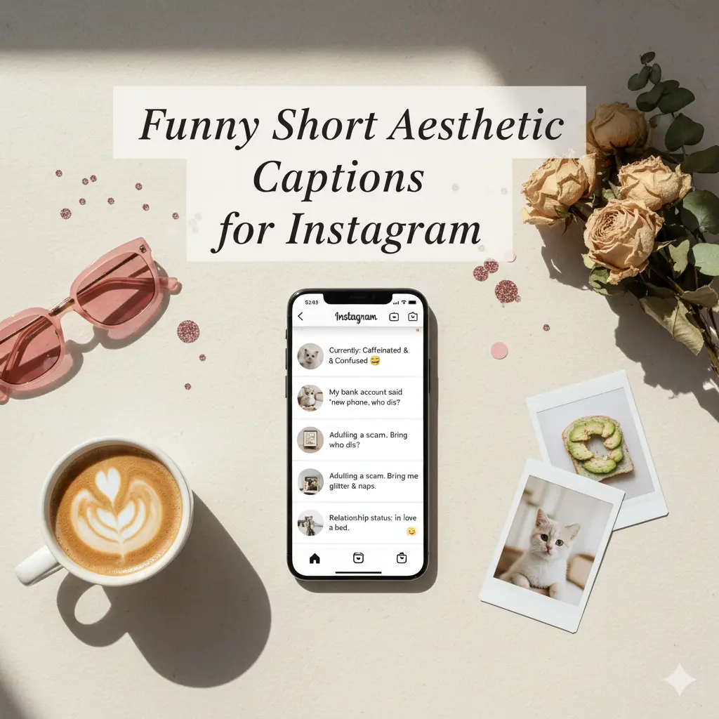 Funny Short Aesthetic Captions for Instagram
