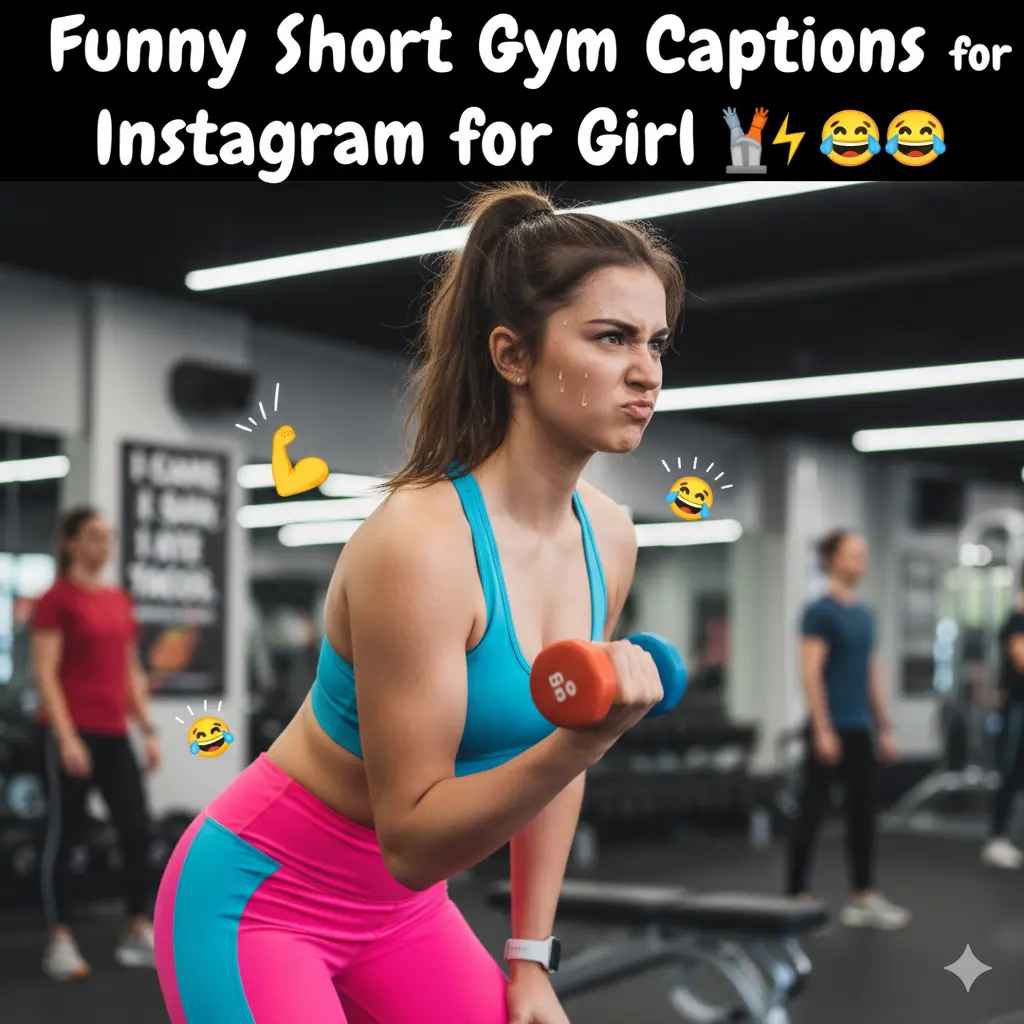 Funny Short Gym Captions for Instagram for Girl