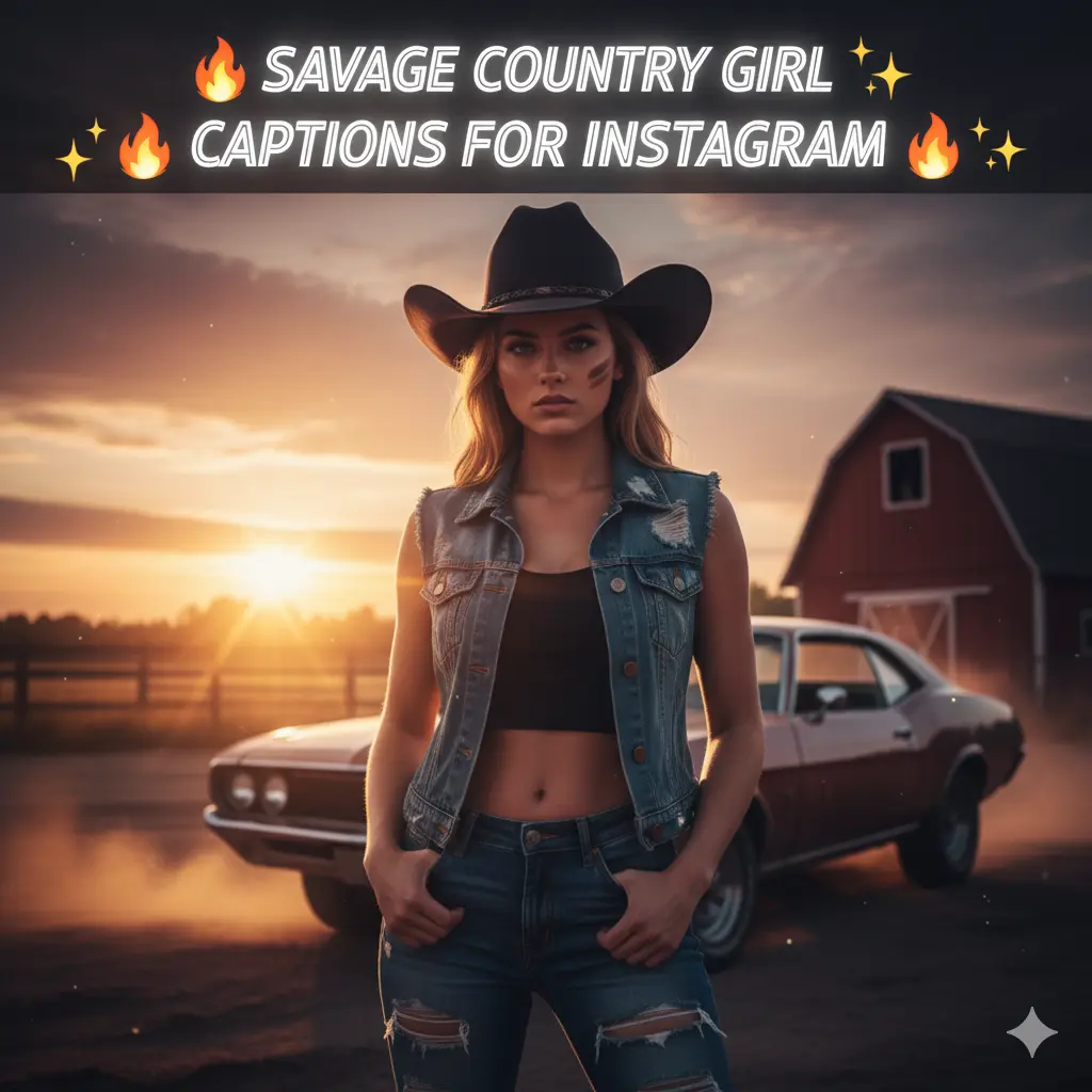 Savage Country Girl Captions for Instagram