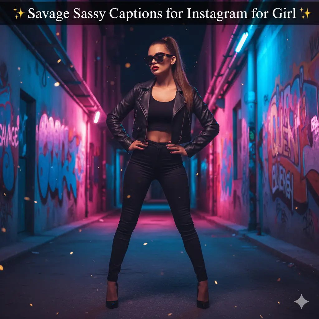 Savage Sassy Captions for Instagram for Girl