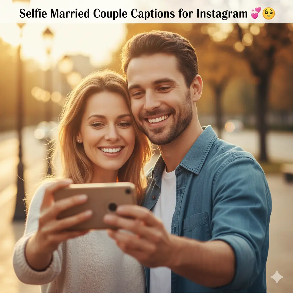 Selfie Married Couple Captions for Instagram