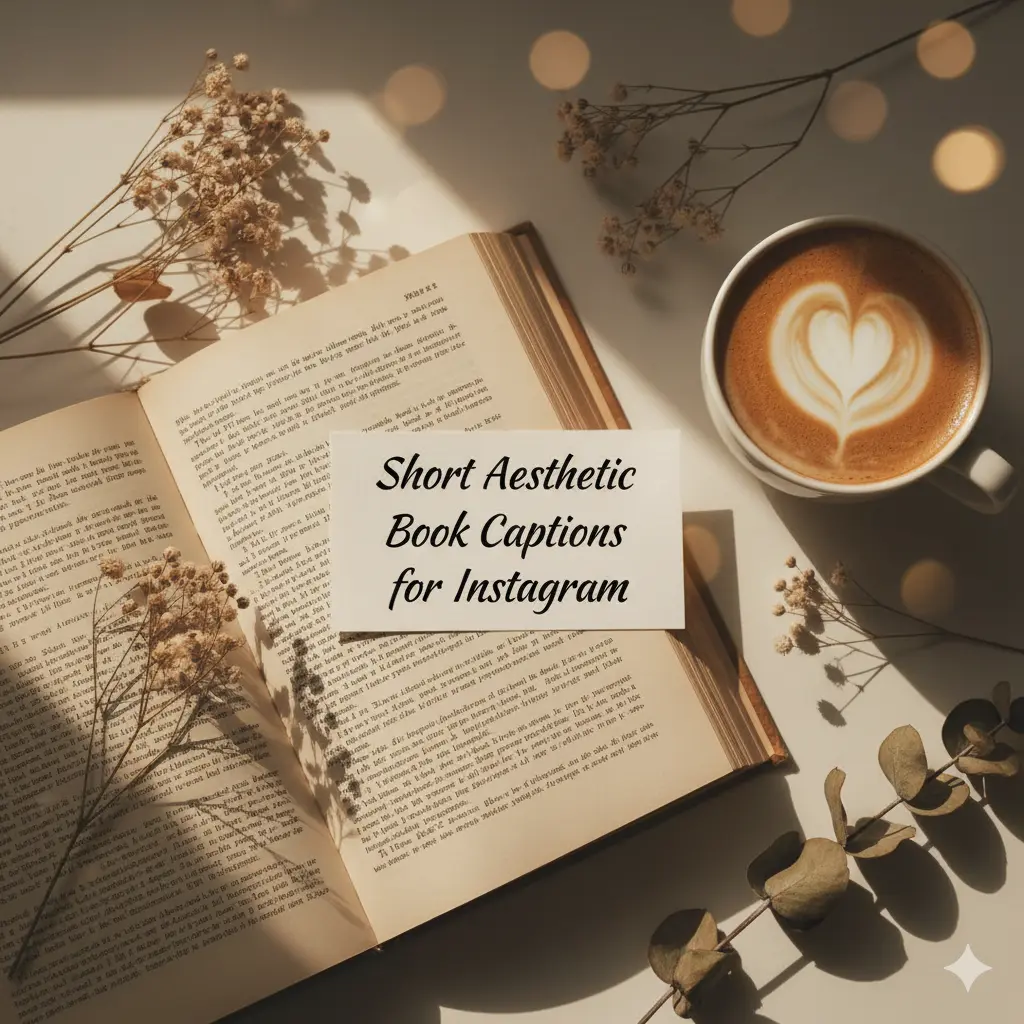 Short Aesthetic Book Captions for Instagram