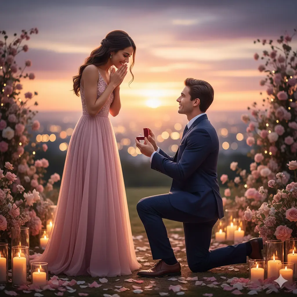 Short Engagement & Proposal Captions