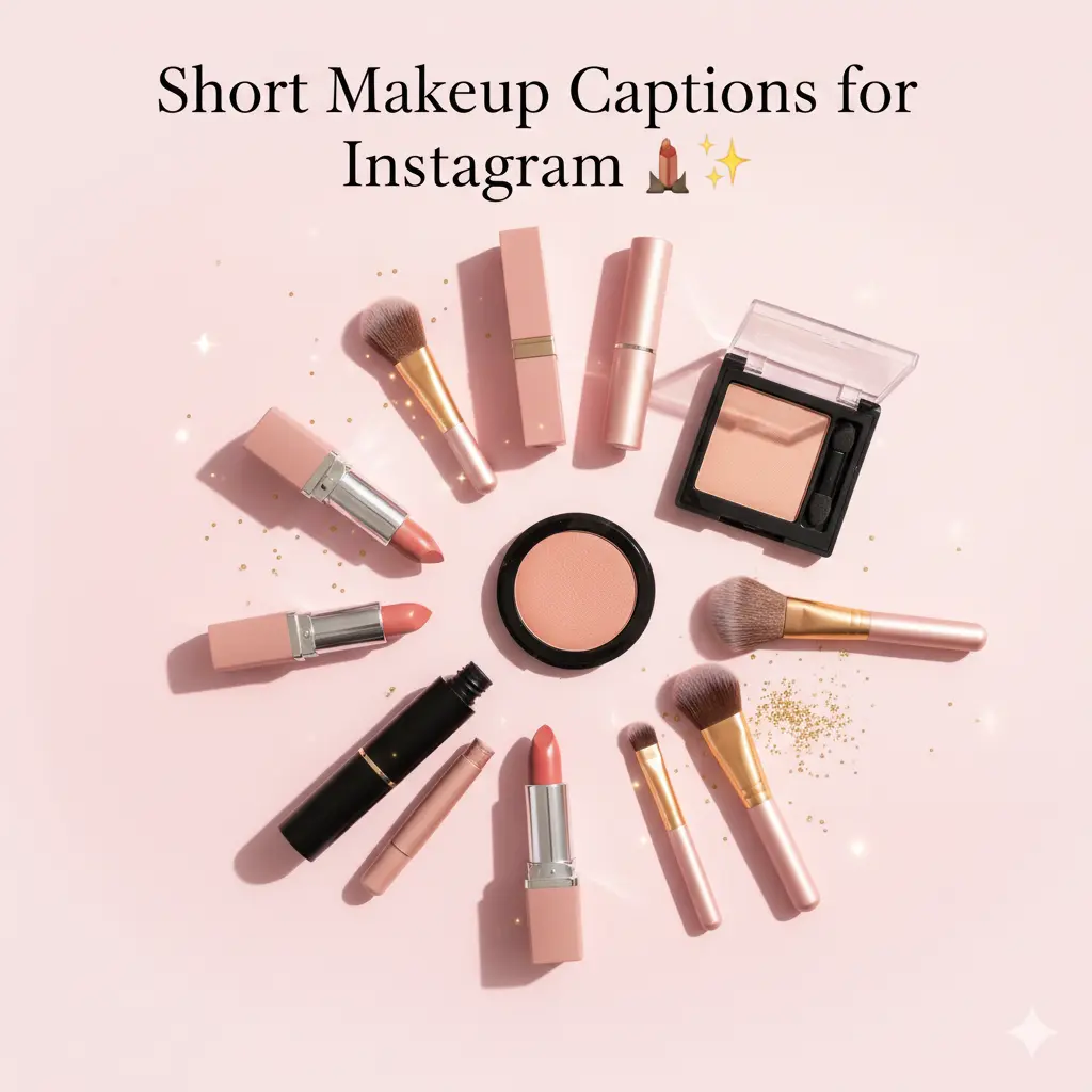 Short Makeup Captions for Instagram