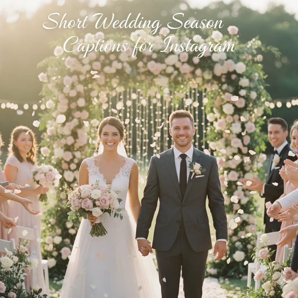 Short Wedding Season Captions for Instagram