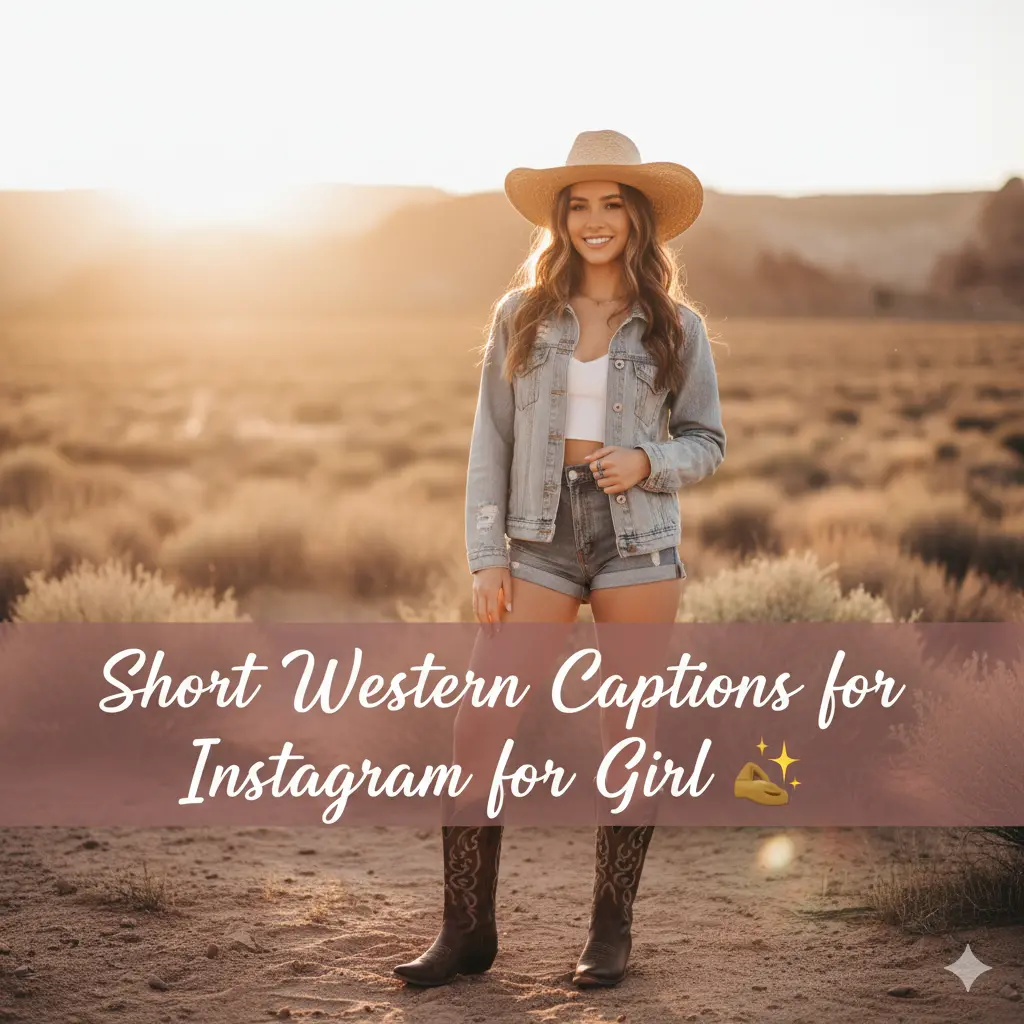 Short Western Captions for Instagram for Girl