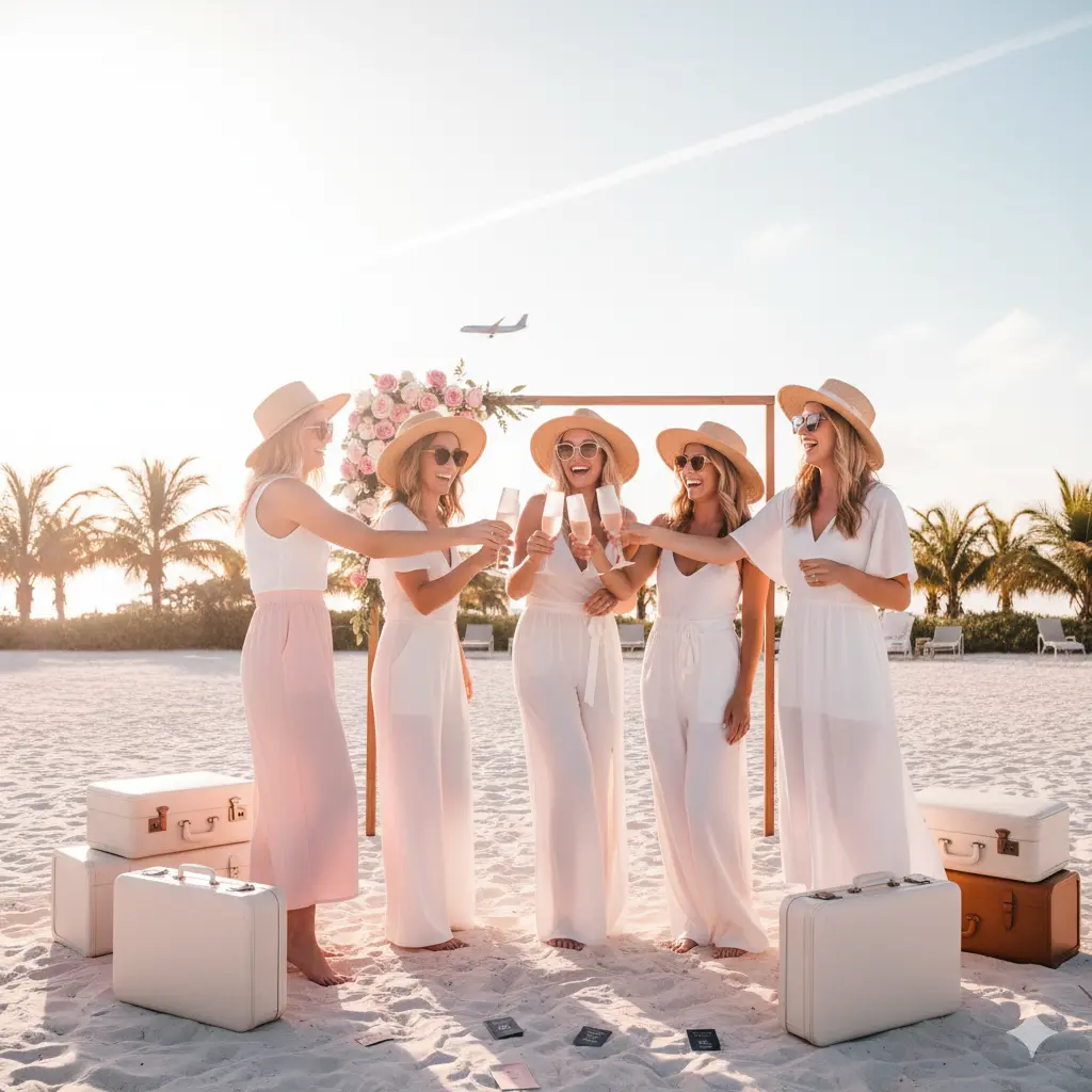 Travel Bachelorette Captions for Bridesmaids