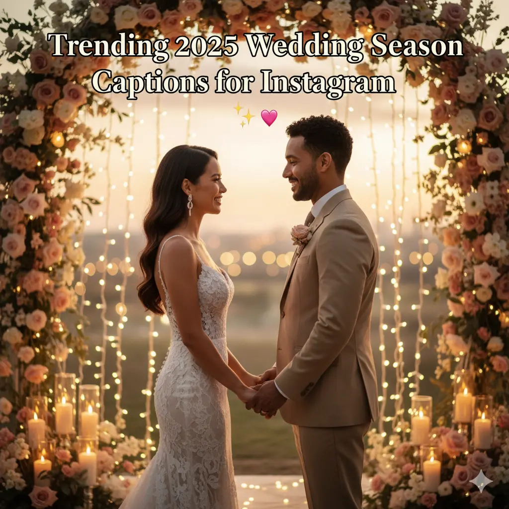 Trending 2025 Wedding Season Captions for Instagram