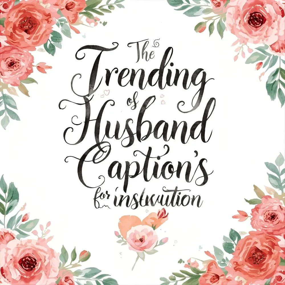 Trending Husband Captions for Instagram