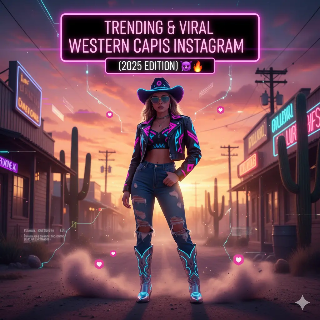 Trendy & Viral Western Captions for Instagram for Girl (2025 Edition)