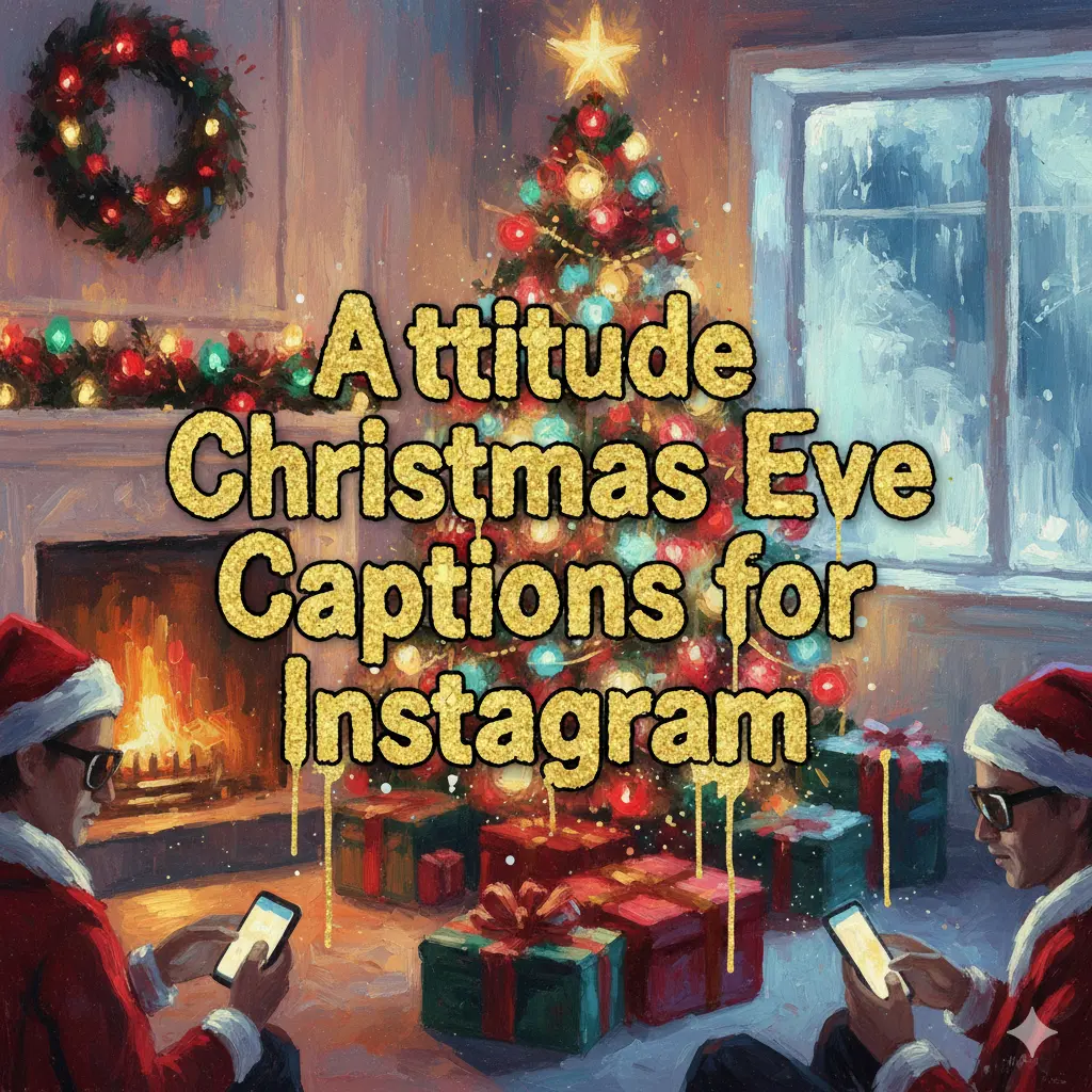 Attitude Christmas Eve Captions for Instagram