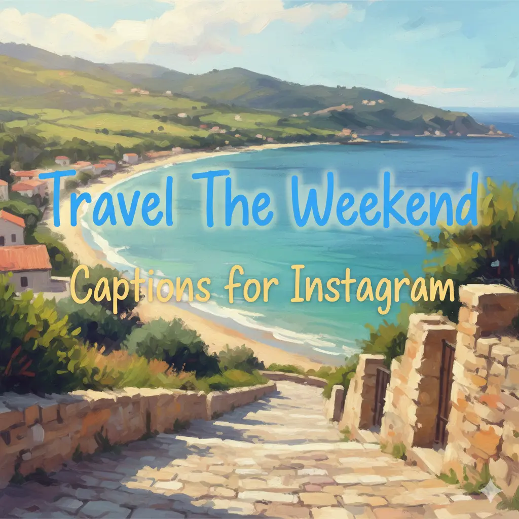 Travel The Weekend Captions for Instagram