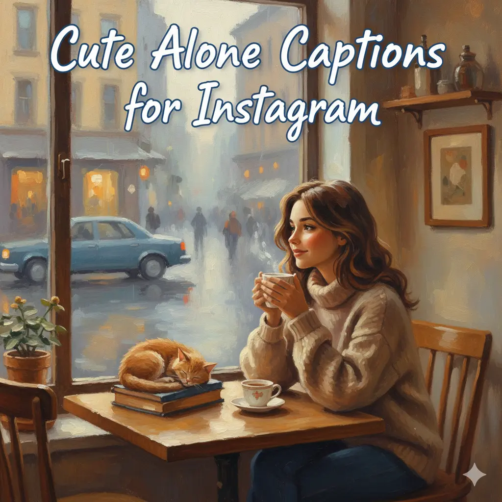 Cute Alone Captions for Instagram 