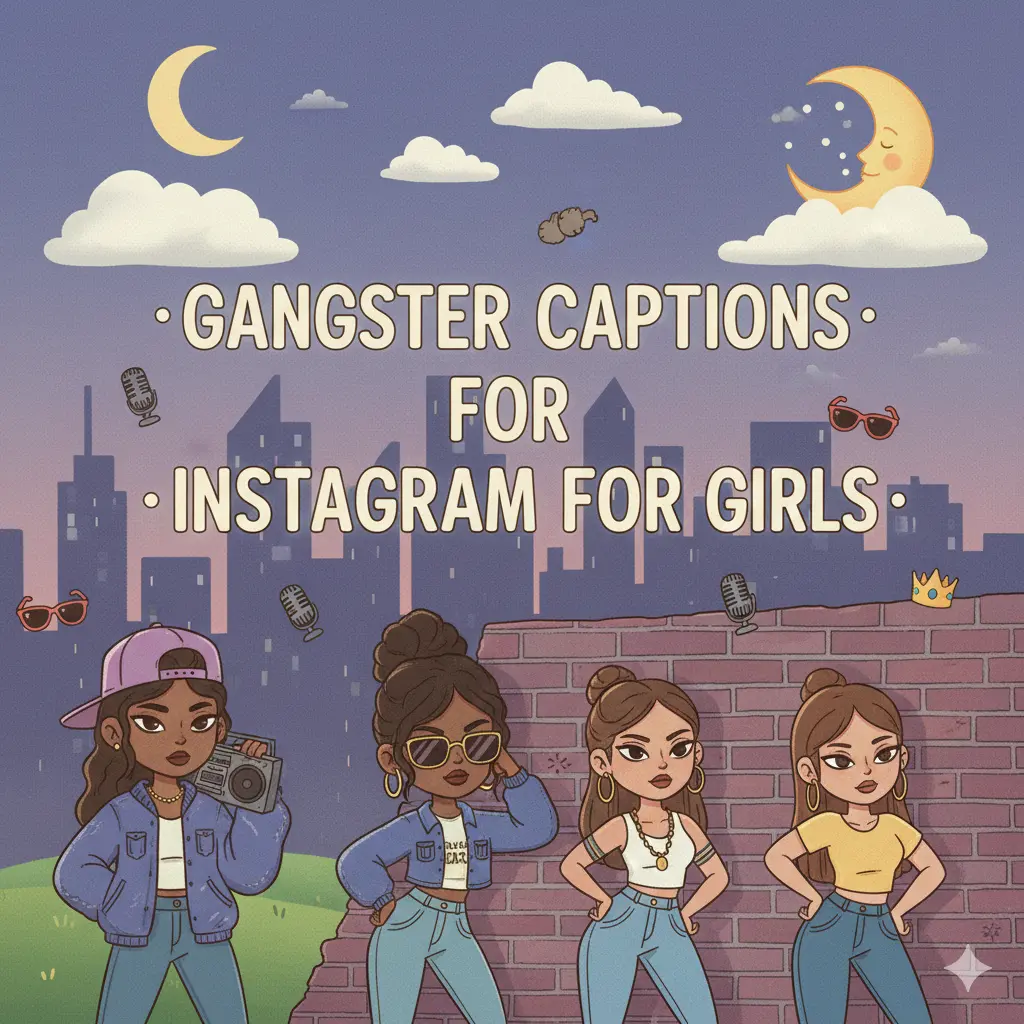Gangster Captions for Instagram for Girls