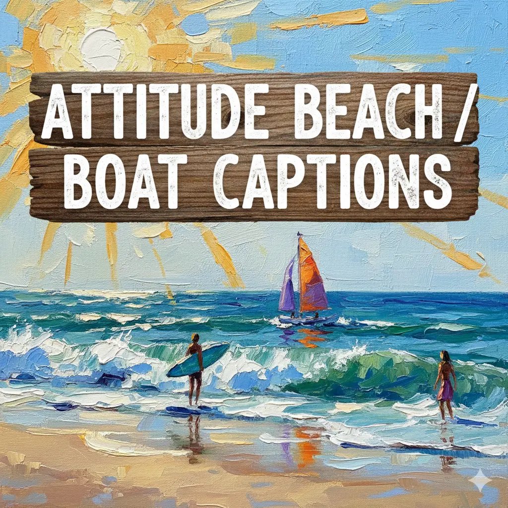 Attitude Beach / Boat Captions