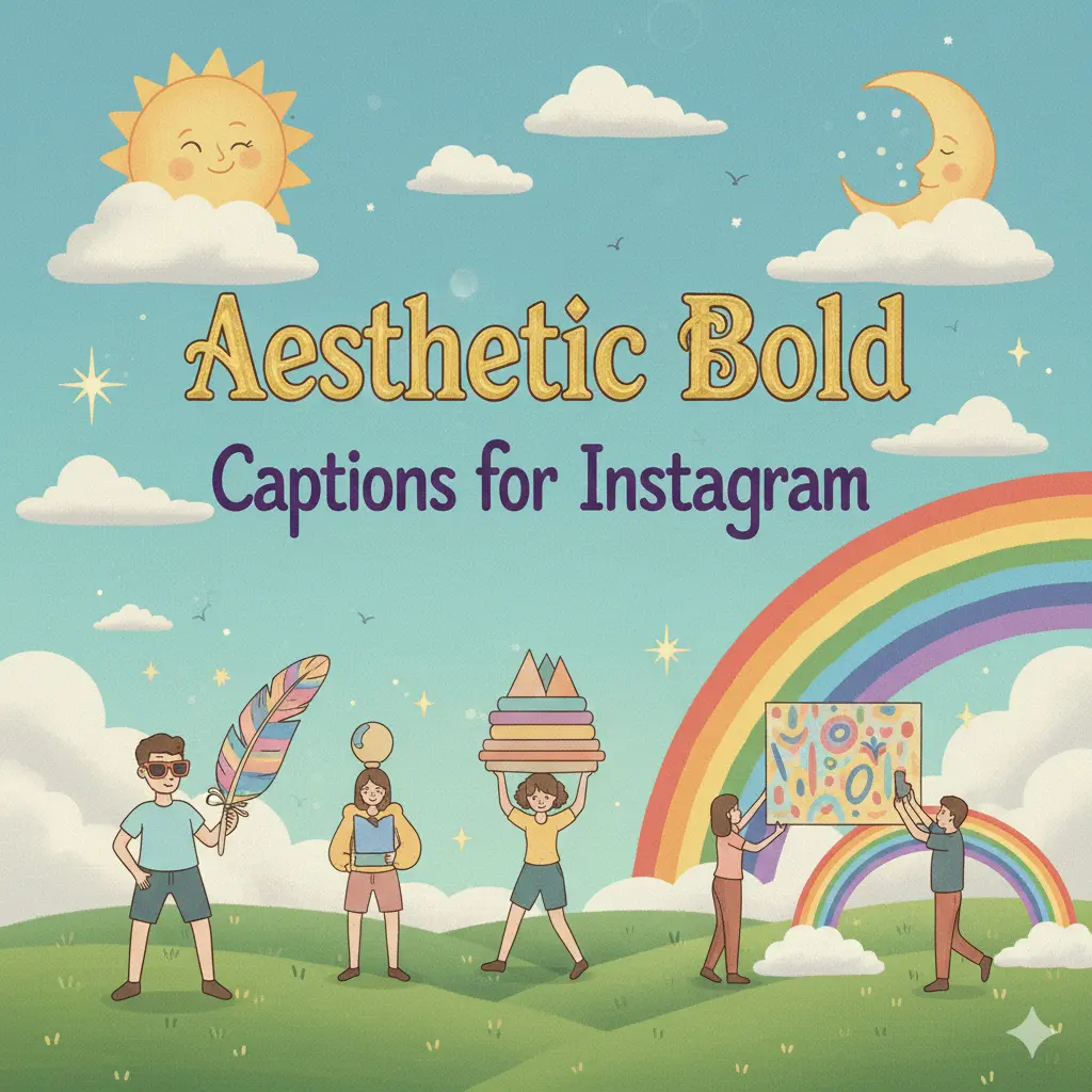 Aesthetic Bold Captions for Instagram