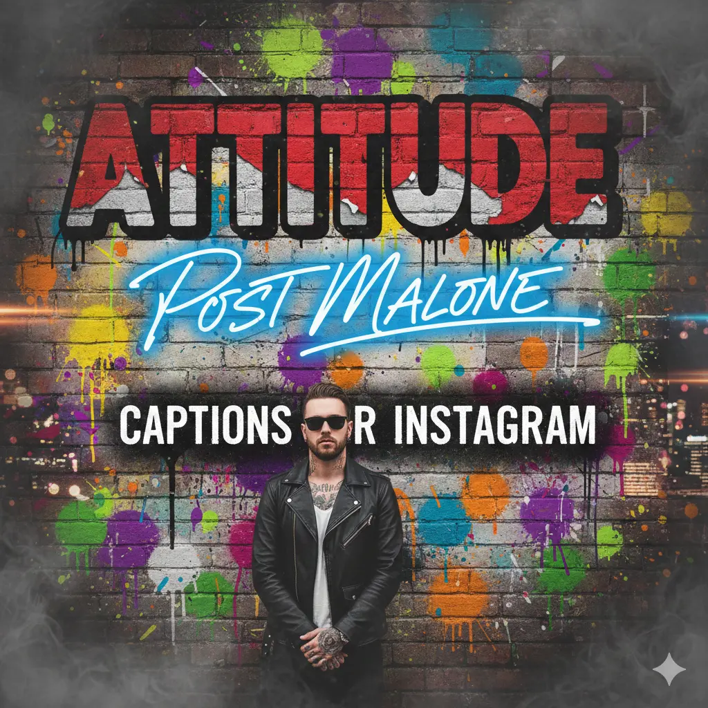 Attitude Post Malone Captions for Instagram 