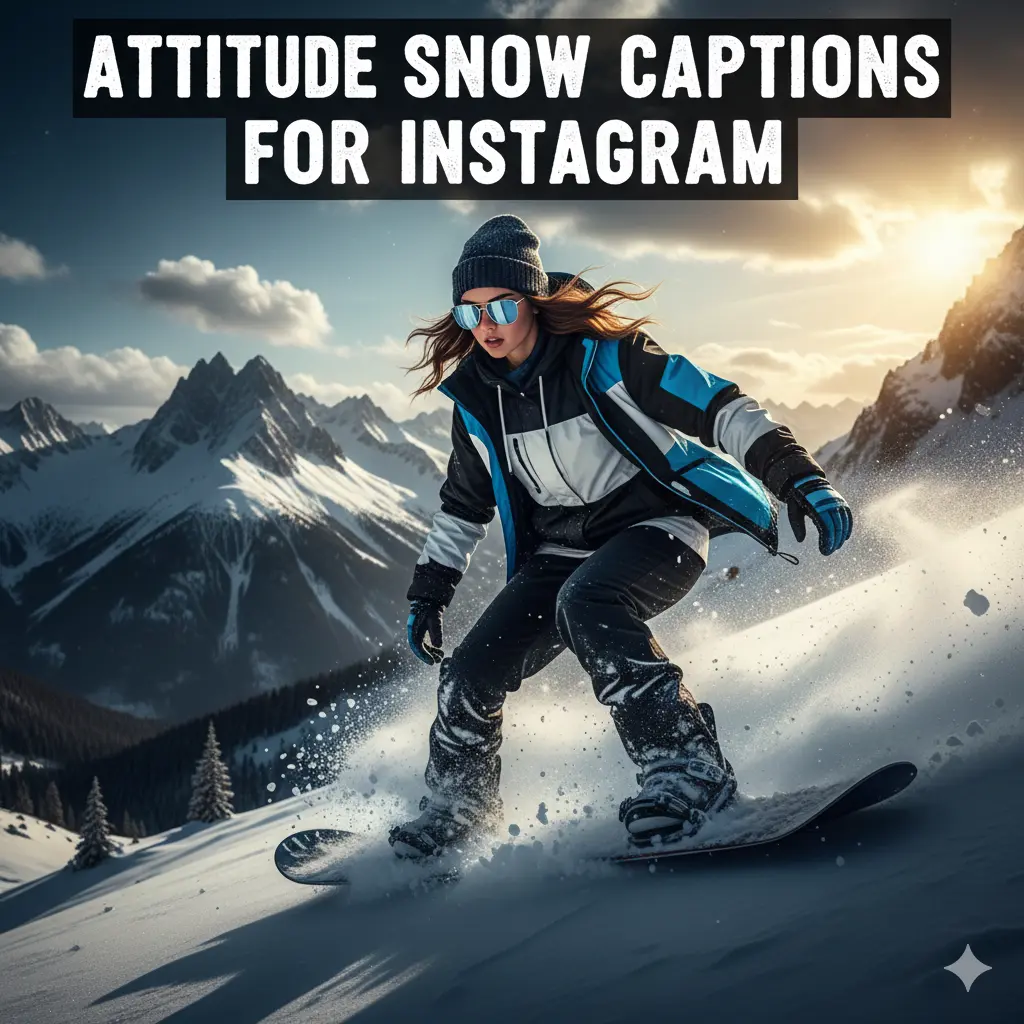 Attitude Snow Captions for Instagram