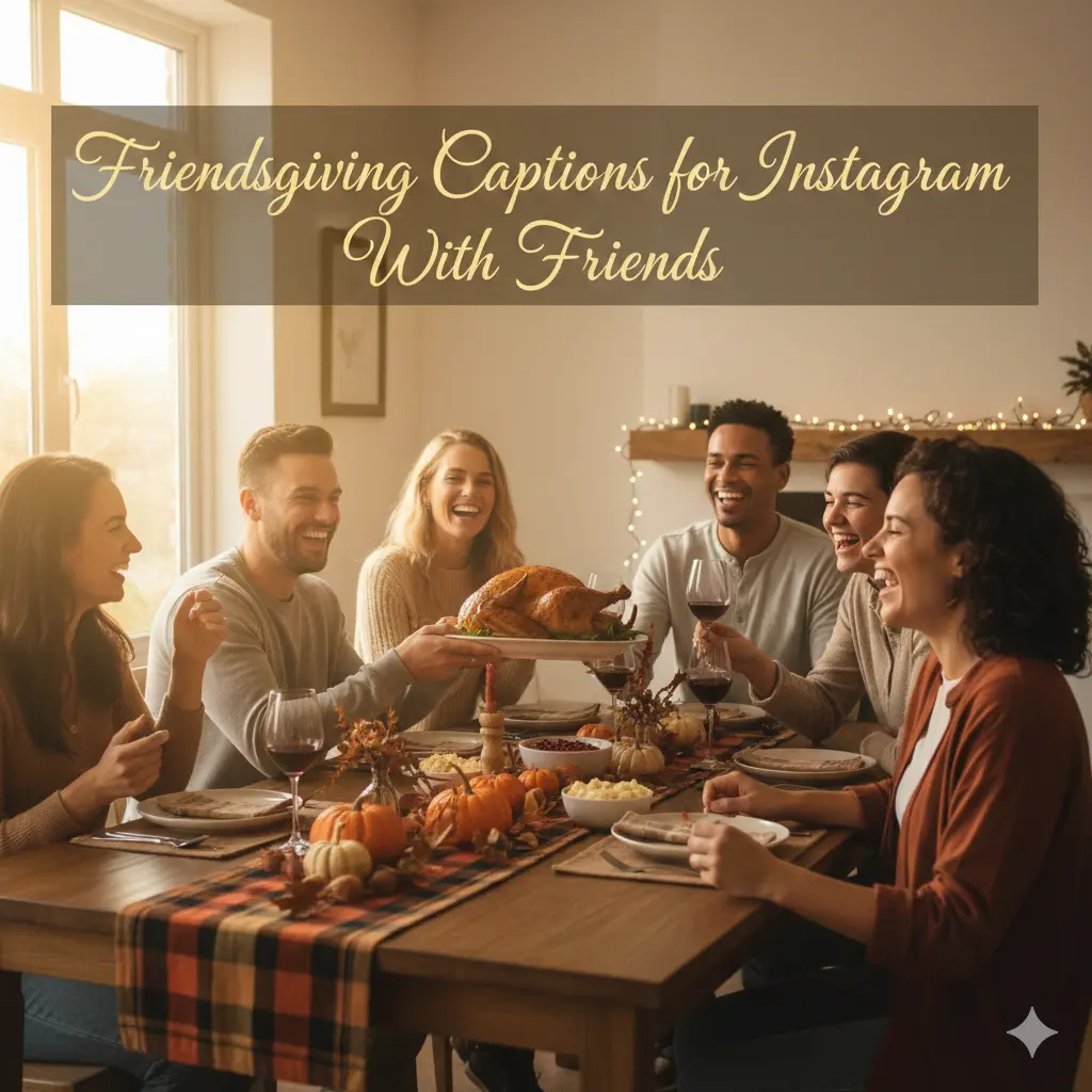 Friendsgiving Captions for Instagram With Friends 