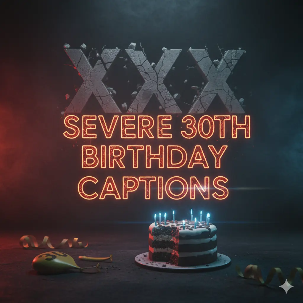 Severe 30th Birthday Captions