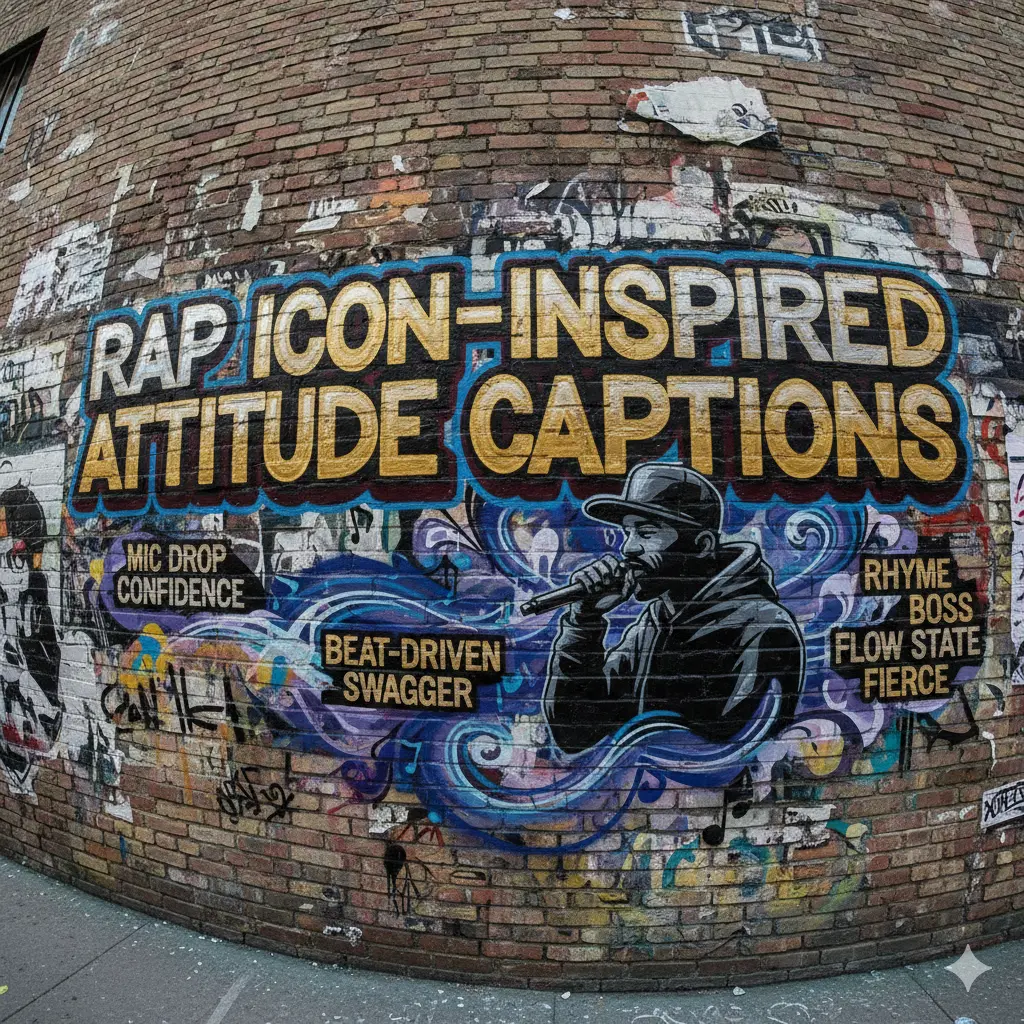 Rap IconβInspired Attitude Captions