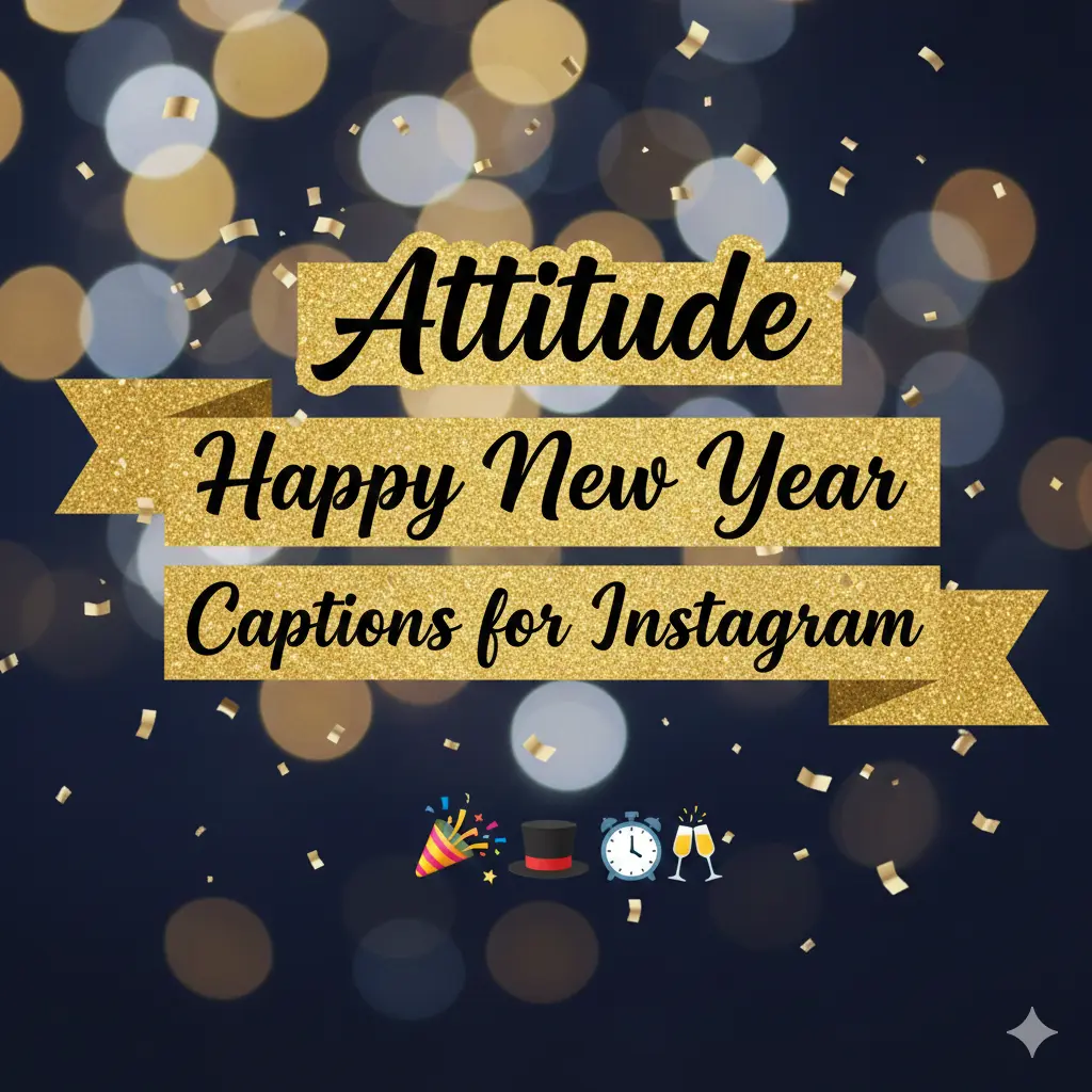 Attitude Happy New Year Captions for Instagram 