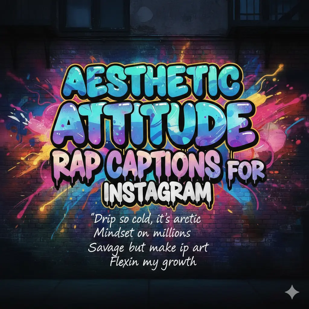 Aesthetic Attitude Rap Captions for Instagram