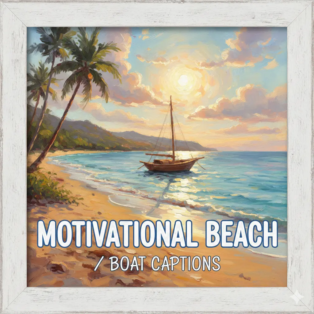 Motivational Beach / Boat Captions 