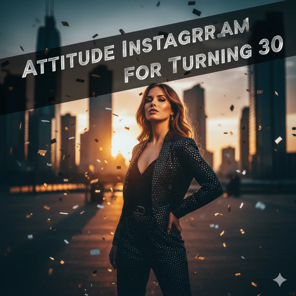 Attitude Instagram Captions for Turning 30
