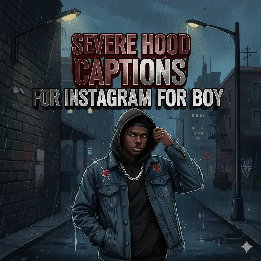 Severe Hood Captions for Instagram for Boy 