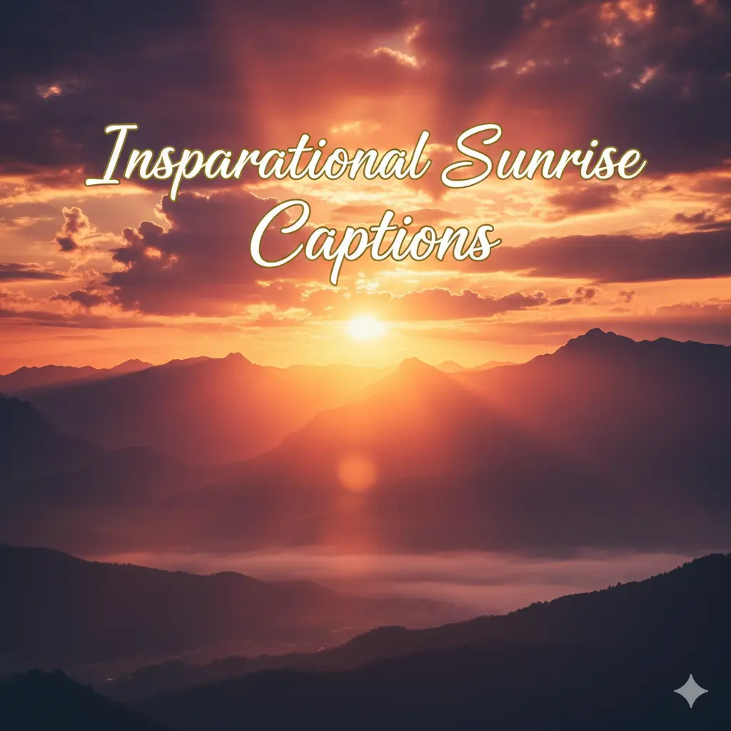 Inspirational Sunrise Captions