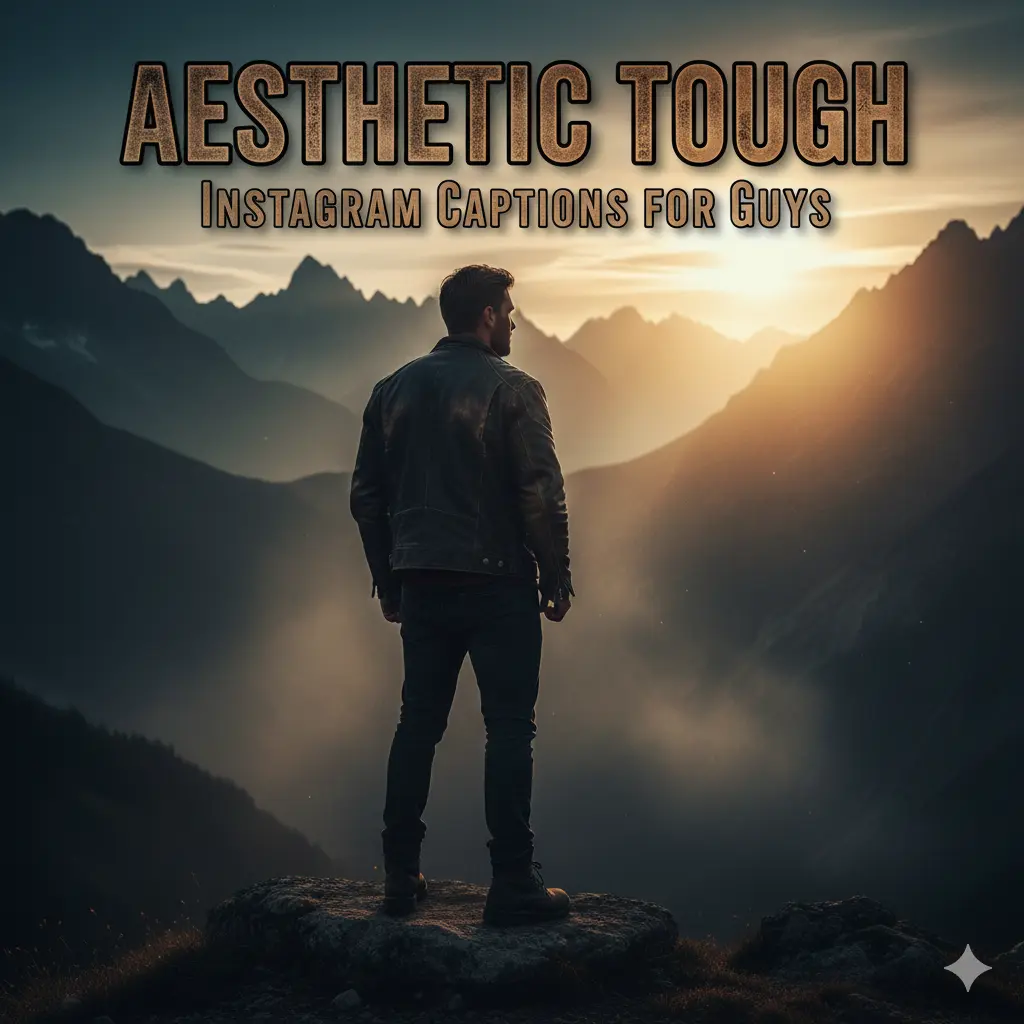Aesthetic Tough Instagram Captions for Guys