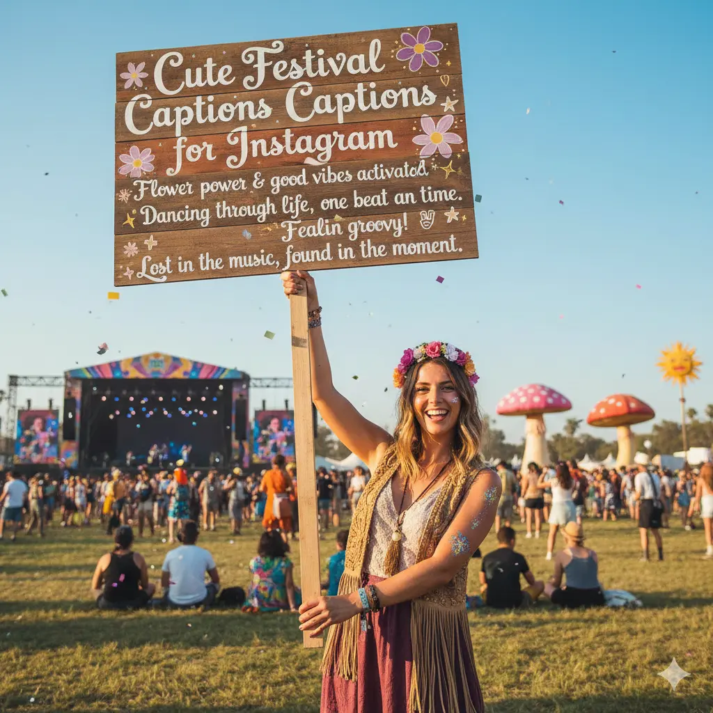 Cute Festival Captions for Instagram