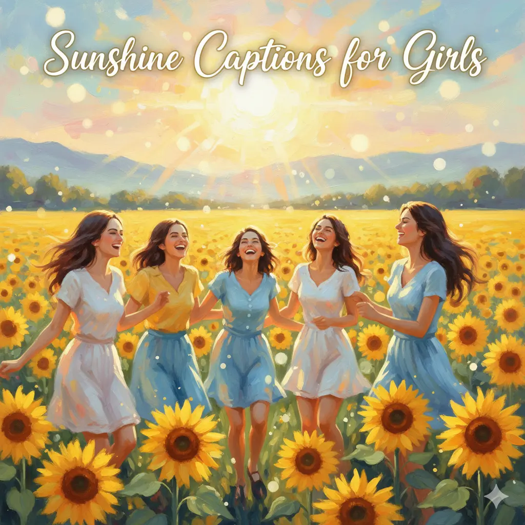 Sunshine Captions for Girls