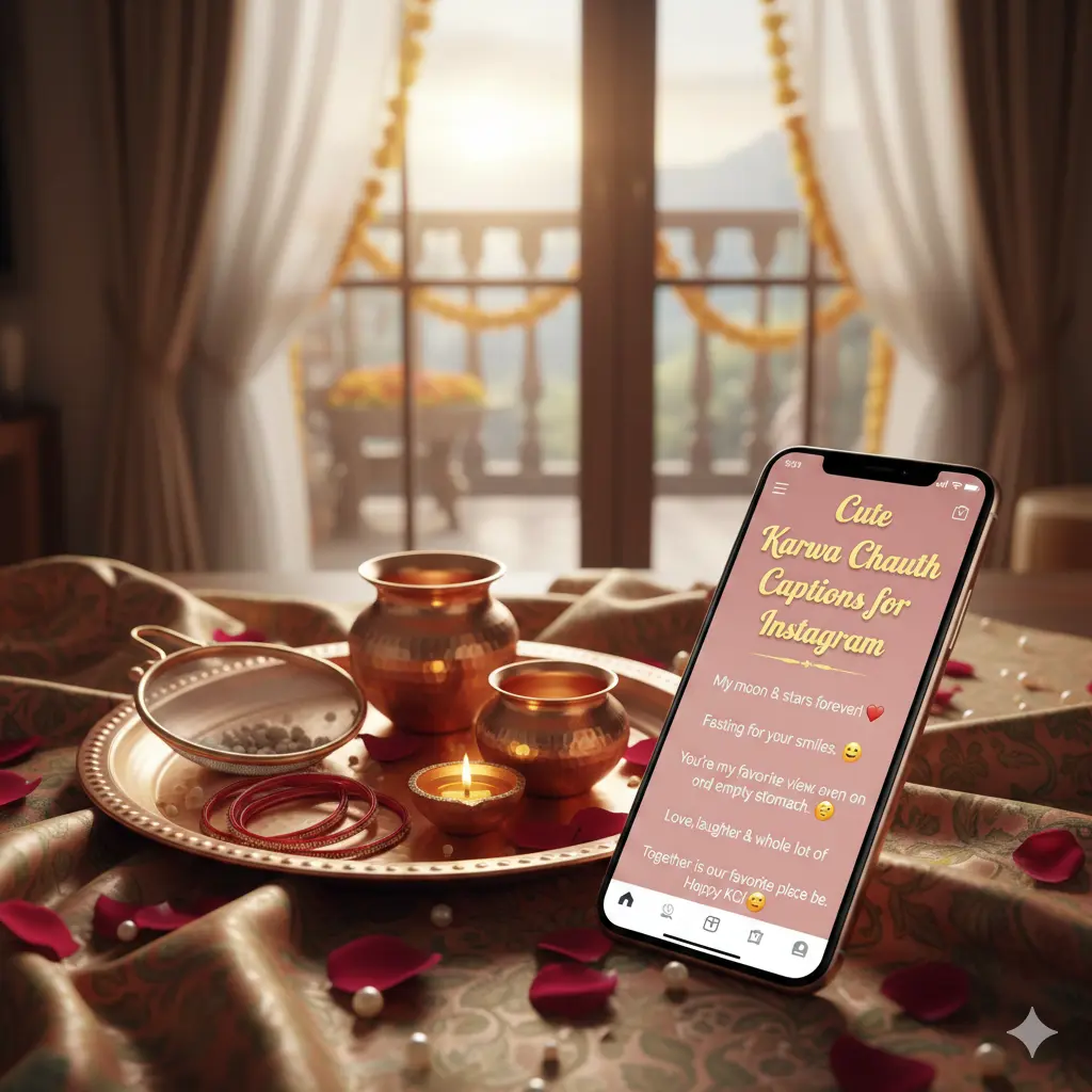 Cute Karwa Chauth Captions for Instagram 