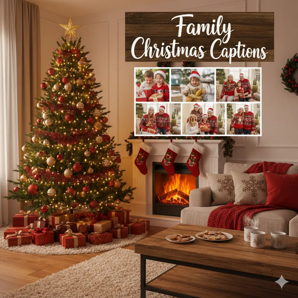 Family Christmas Captions